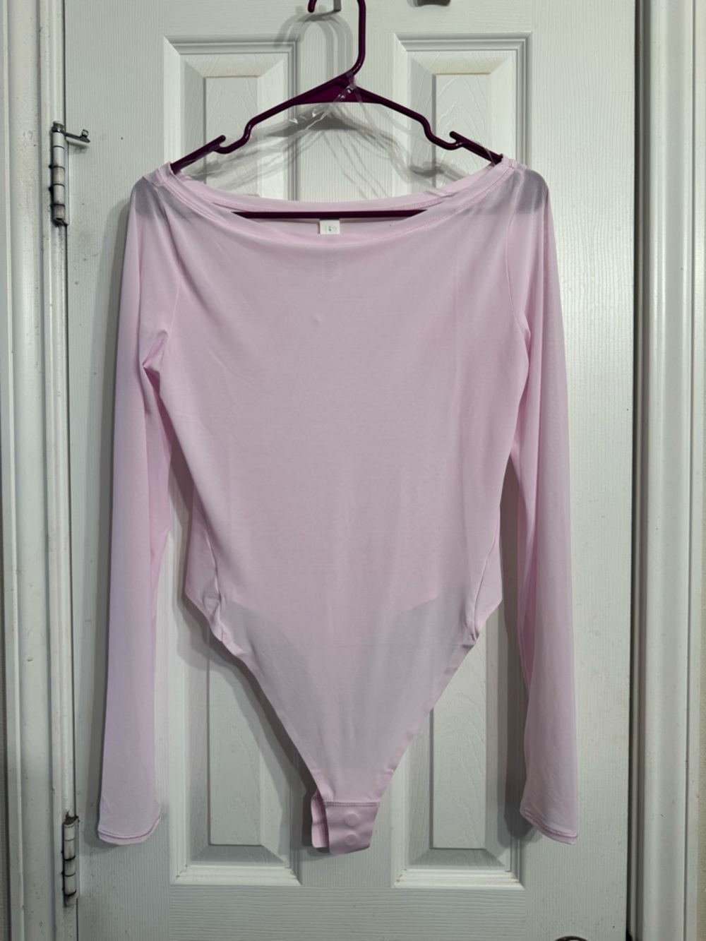 NWOT❤️Wondermost❤️Ultra-Soft Nulu Mesh Boatneck Long-Sleeve Bodysuit Size L - Picture 5 of 7